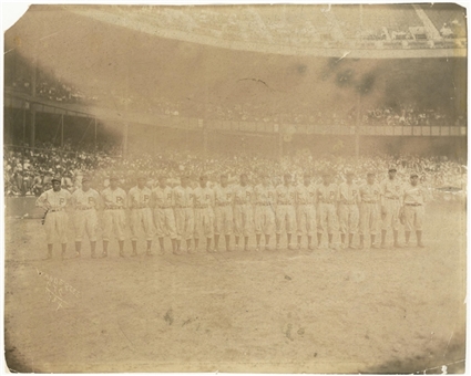1934 Negro League Original Photo of the Pittsburgh Crawfords Including Josh Gibson (PSA/DNA Type I)